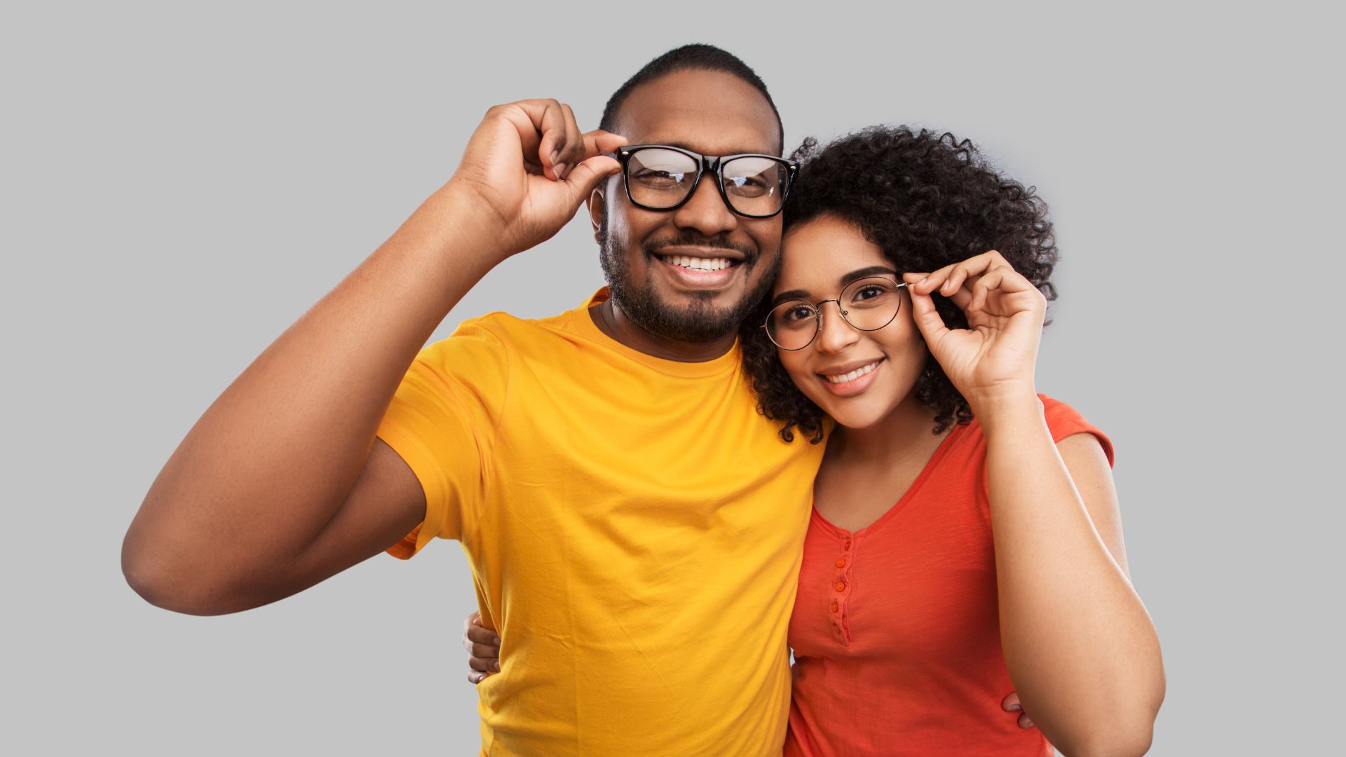 photo of couple embracing and smiling